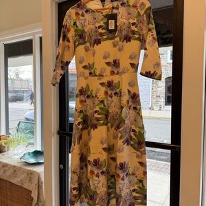 Luxury Floral Print Dress